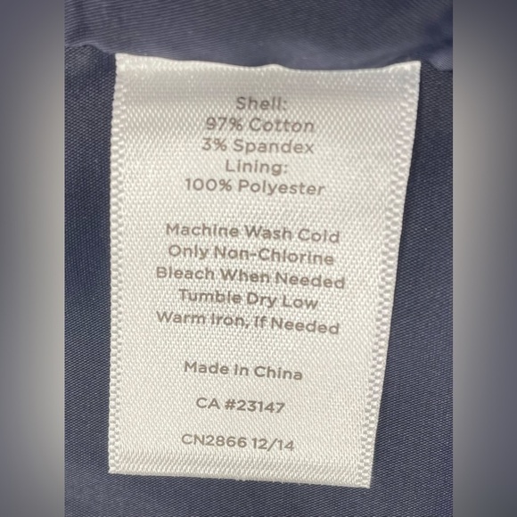 Talbots Bandana Paisley Print Navy, Red & White Stretch Skirt Size 10P - Picture 5 of 8